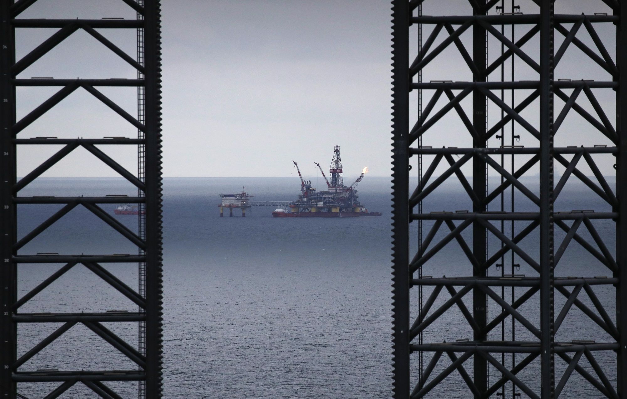 Lukoil Oli Platform on the Black Sea
