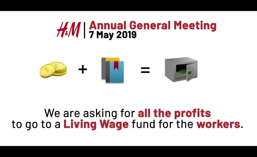 #TurnAroundHM at H&M's shareholder meeting