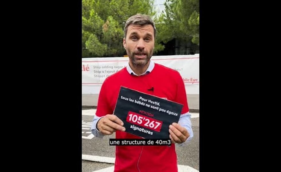 105'267 personnes appellent Nestlé à renoncer à l’ajout de sucre dans ses aliments pour bébés