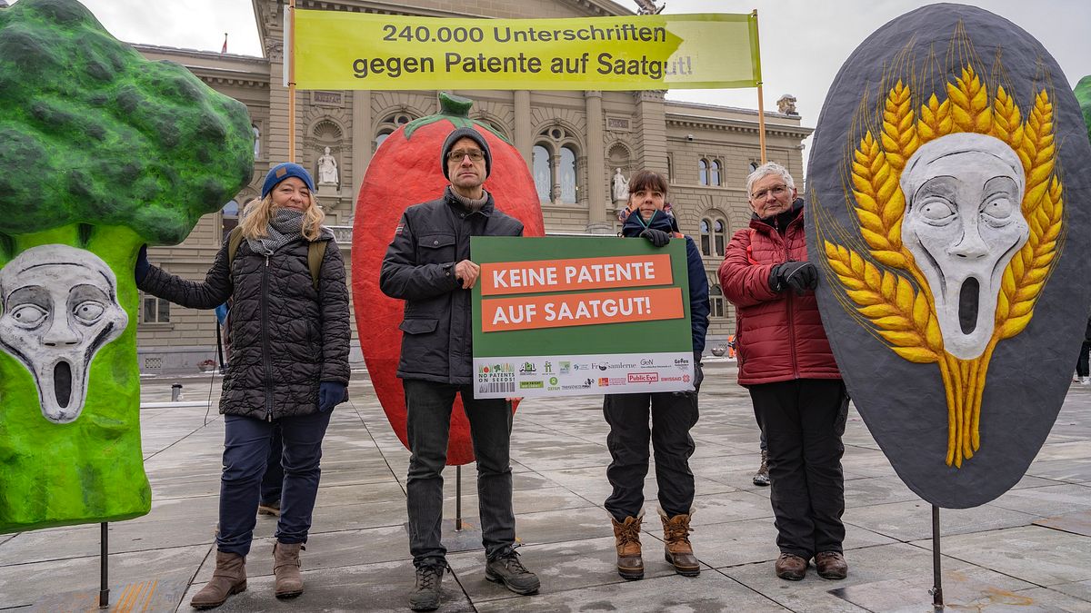 240'000 Unterschriften gegen Patente auf Saatgut | Public Eye