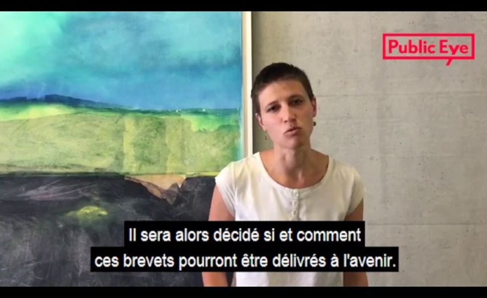 "No Patents on Beer": Remise de la lettre ouverte